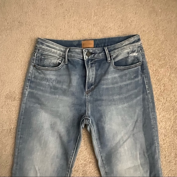 DRIFTWOOD Colette Pretty in Fringe Skinny Straight Cropped Blue Jeans - Picture 3 of 8